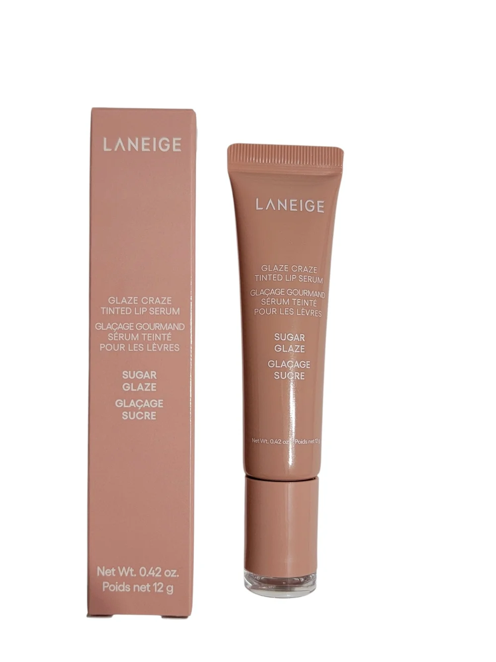 LANEIGE | Glaze Craze Tinted Lip Serum Gloss SUGAR GLAZE Donut Full Size NEW